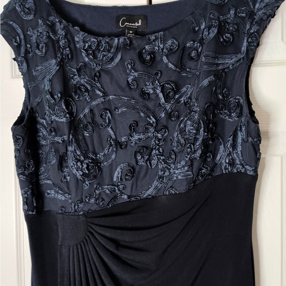 Connected Apparel Dress Womens Size 12 Evening Dress Navy Bridesmaids Dress - Picture 3 of 9